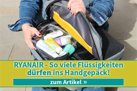 ryanair flüssigkeiten